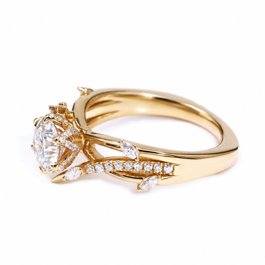 Vine ring showing open branching details